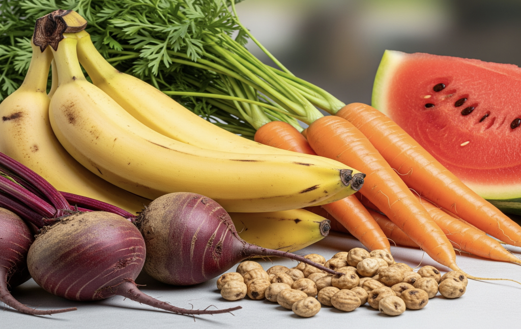 Fresh fruits and vegetables